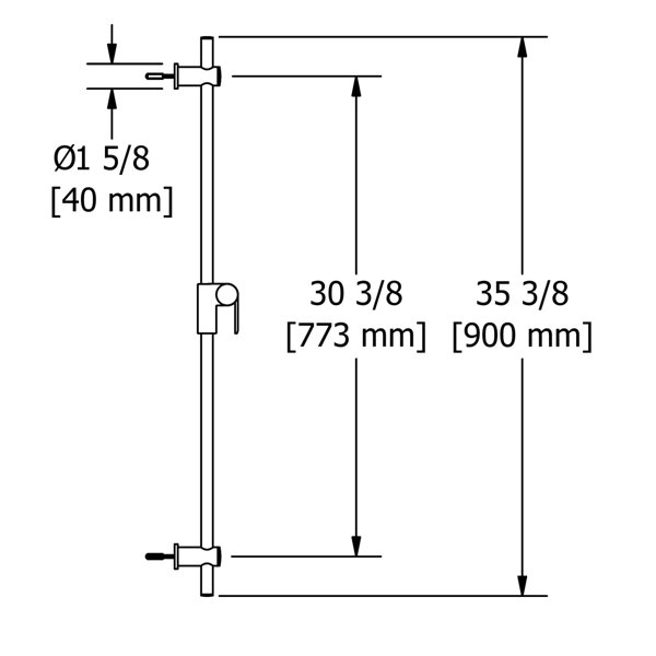 Riobel 35.375" Shower Slide Bar Wayfair